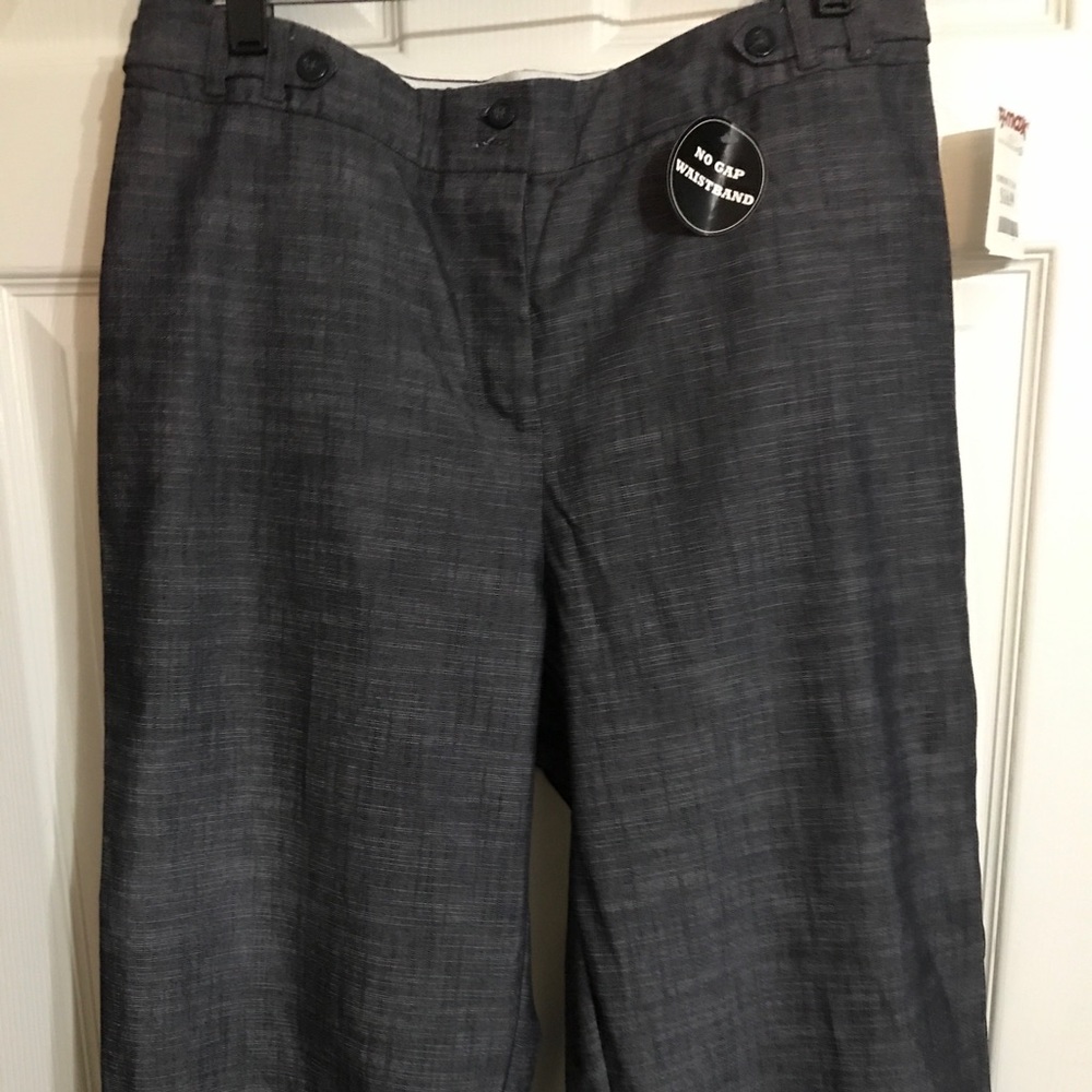 Cuffed denim look capris, NWT